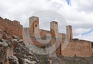 Castle of Molina de Aragon in Spain